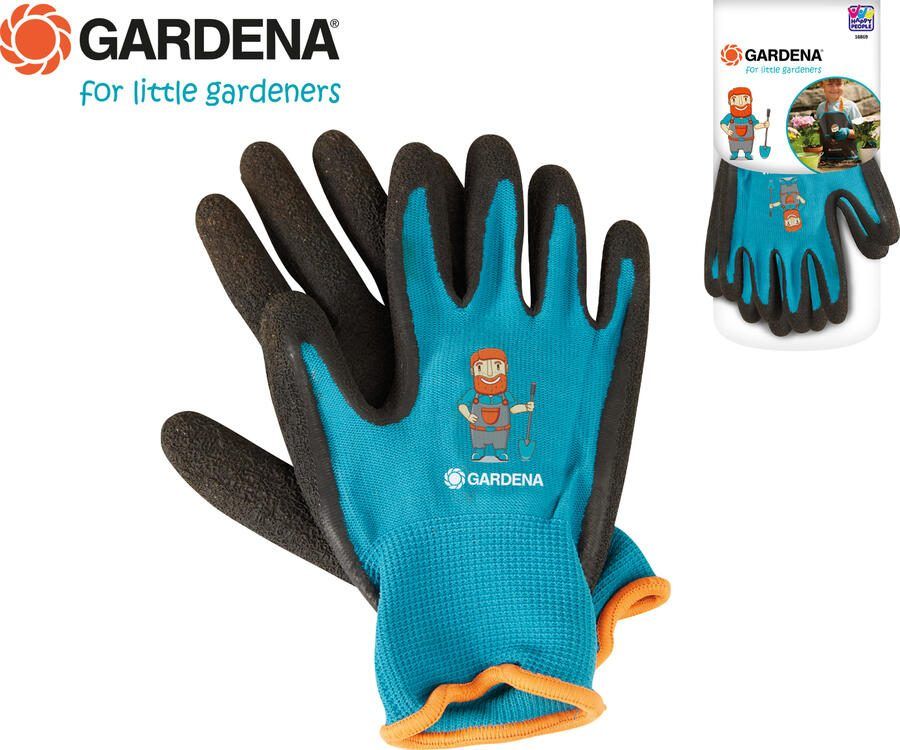 Gardena Tuinhandschoenen Junior Polyester Turquoise zwart