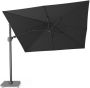 Platinum Casual Living Platinum Challenger T2 Parasol 300x300cm Faded Black Zwarte Zweefparasol Vierkant - Thumbnail 2