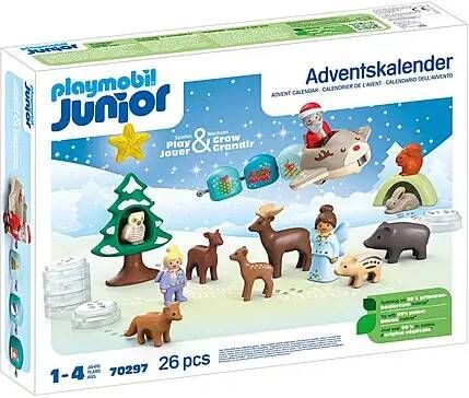 Playmobil Junior adventskalender kerstmis in de sneeuw