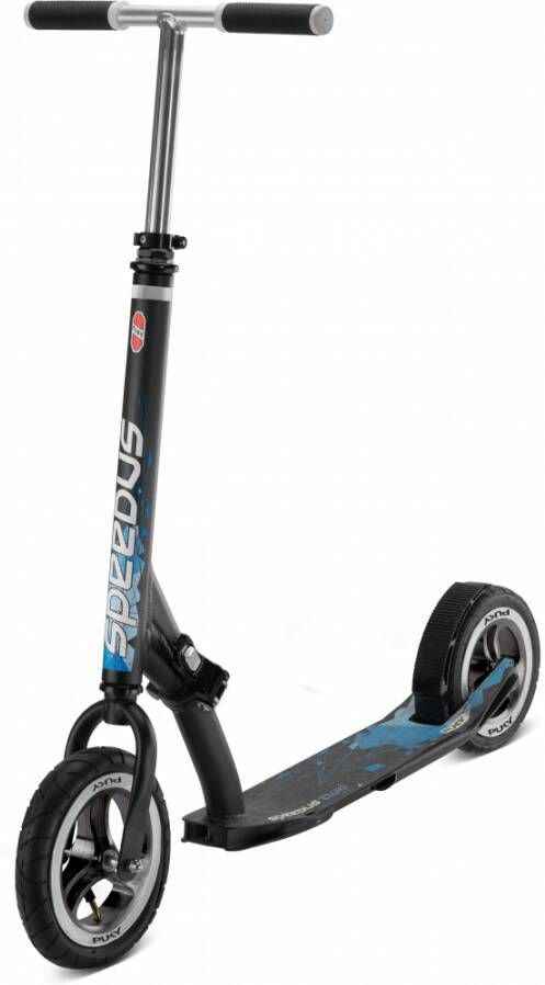Puky inklapbare alu scooter met luchtbanden zwart-blauw