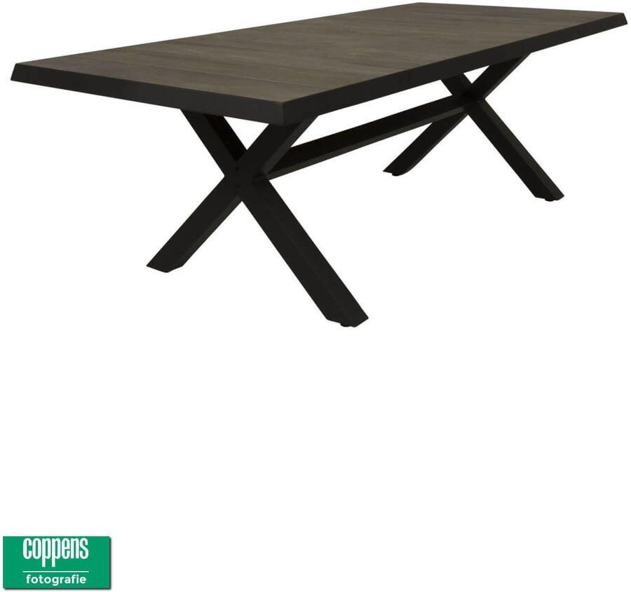 Qopps Admiral tuintafel 224 x 104 antraciet frame