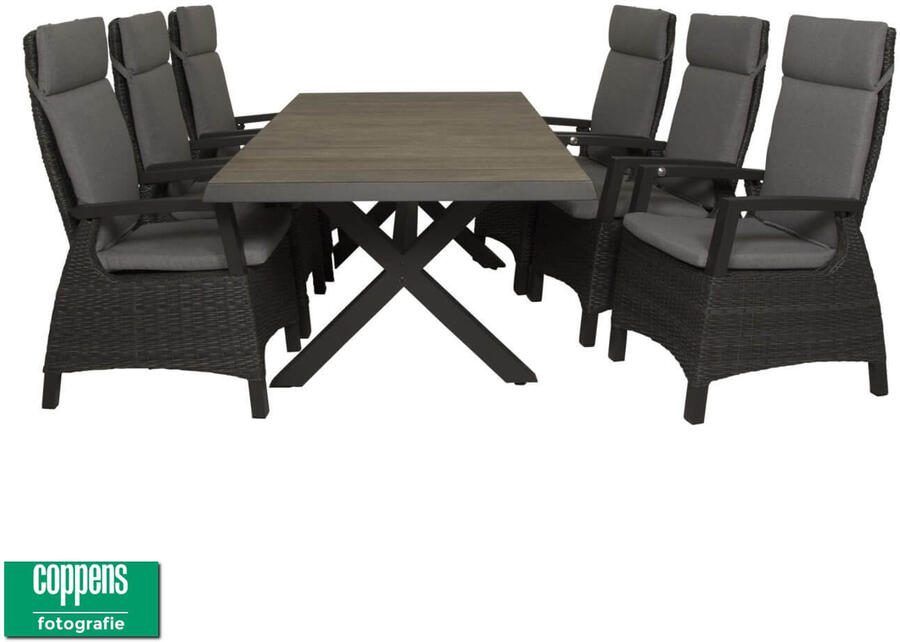 Qopps Admiral tuintafel met Darwin verstelbare tuinstoel