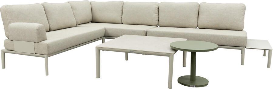 Qopps Alfie hoek loungeset met Alfie tafel en bijzettafel