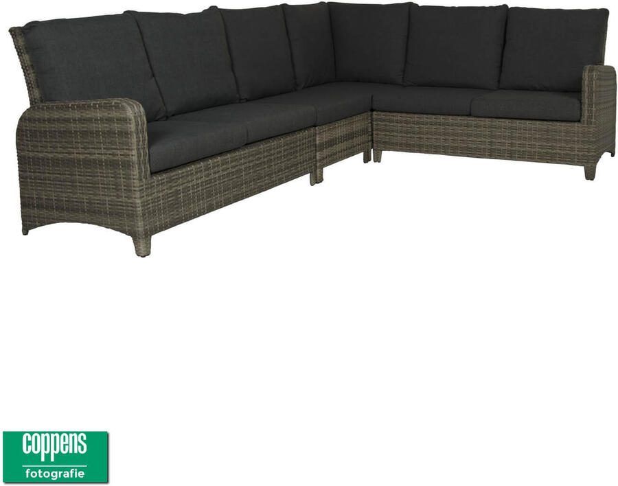 Qopps Aruba loungehoek licht Grijs zonder tafel