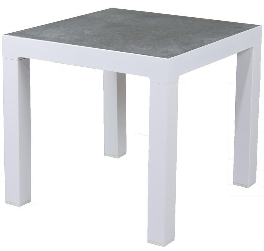 Qopps Ascon bijzettafel 50 x 50 mat Wit