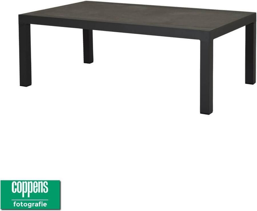 Qopps Atlanta koffie tafel 120 x 70 antraciet