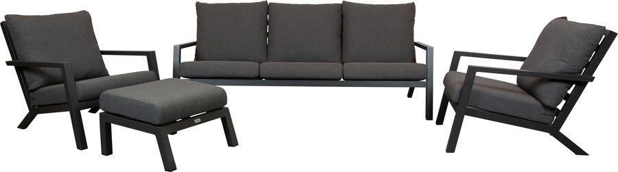 Qopps Atlanta loungeset 3zits 2 lougestoelen met voetenbank