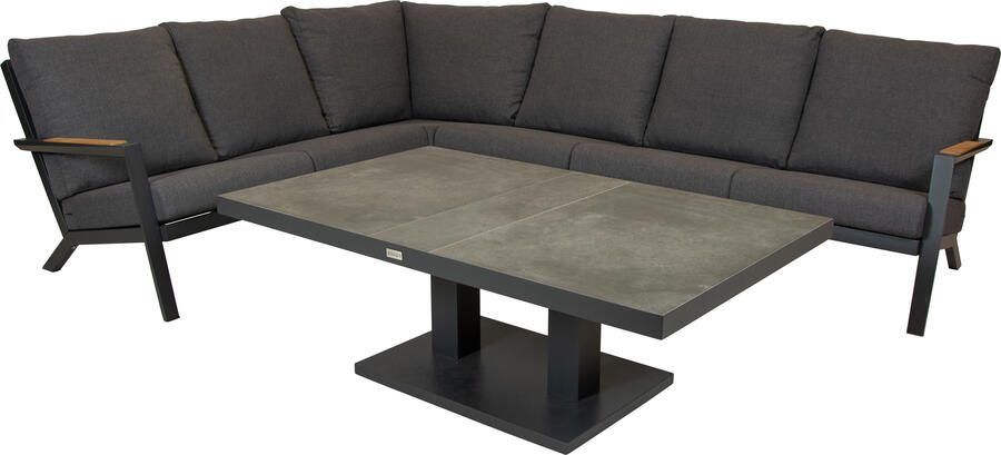 Qopps Avios loungebank met Gooks in hoogte verstelbare tafel