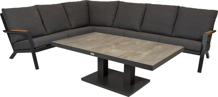 Qopps Avios loungehoek met Camos in hoogte verstelbare tafel