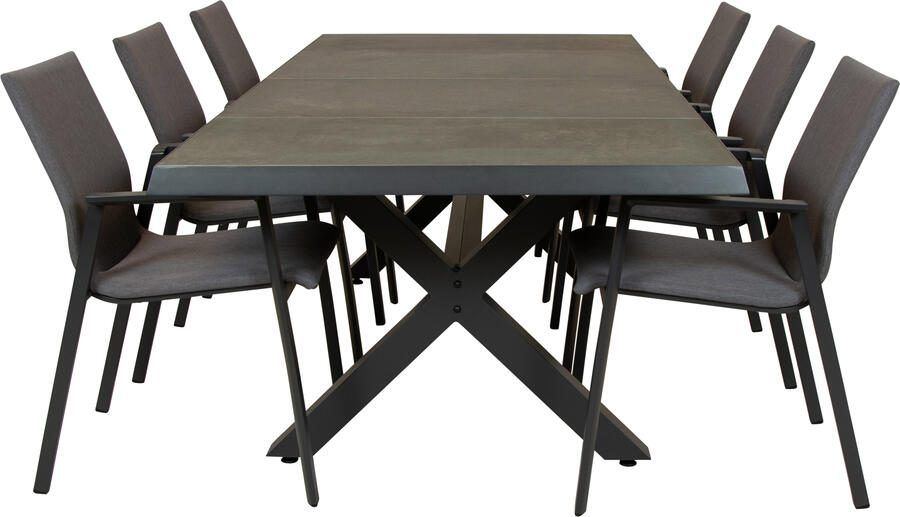 Qopps Bilby tuintafel met Fubar stapelbare tuinstoel