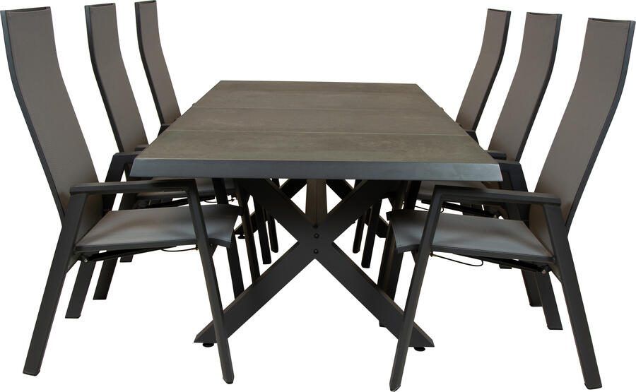 Qopps Bilby tuintafel met Palsa gasveer verstelbare tuinstoel