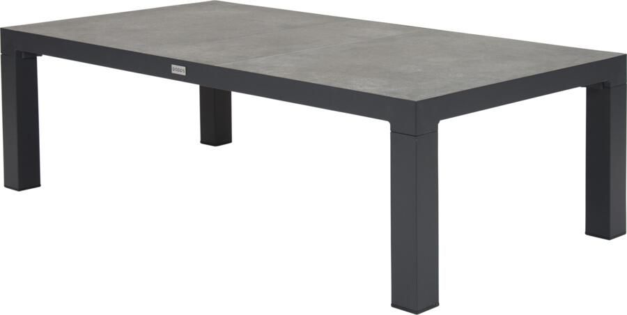 Qopps Cleveland koffie tafel 147 x 75 mat Royal Grey