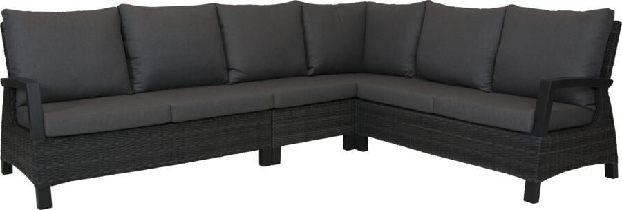 Qopps Darwin hoek loungeset antraciet