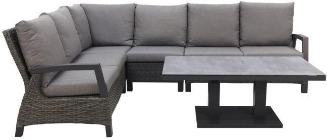 Qopps Darwin lounge hoekset met up down tuintafel rubly