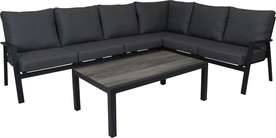 Qopps Exome hoek loungeset met Devis koffietafel