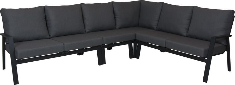 Qopps Exome Hoek set royal Grey mat zonder tafel