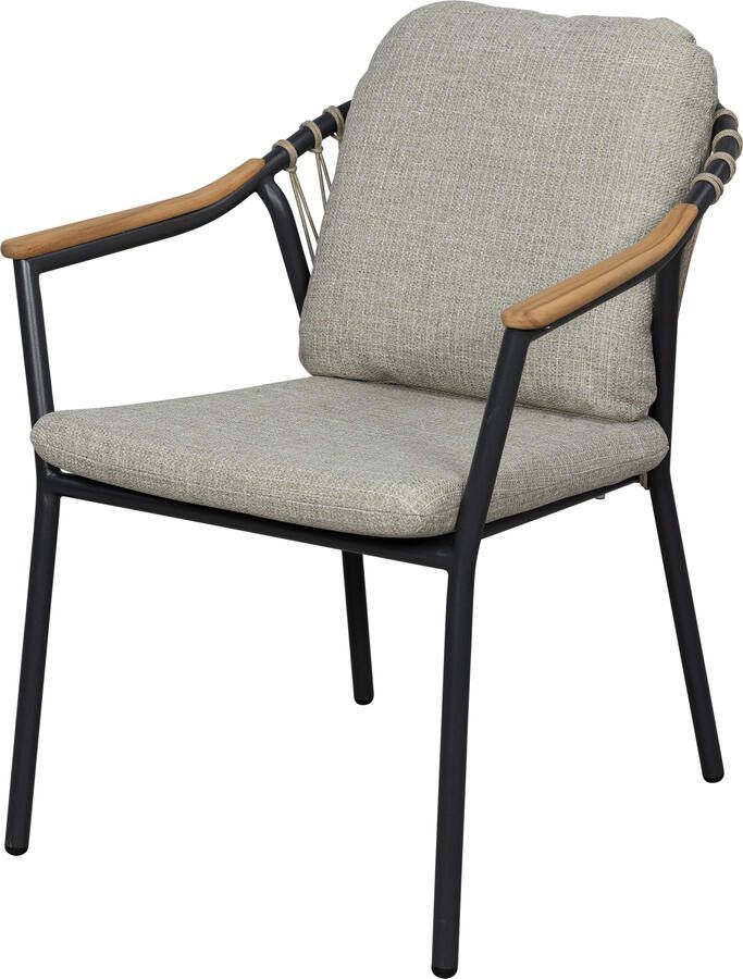 Qopps Flori stapelbare dining tuinstoel royal grey