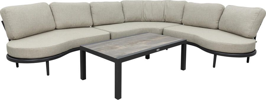 Qopps Giany hoek loungeset met Devis koffietafel