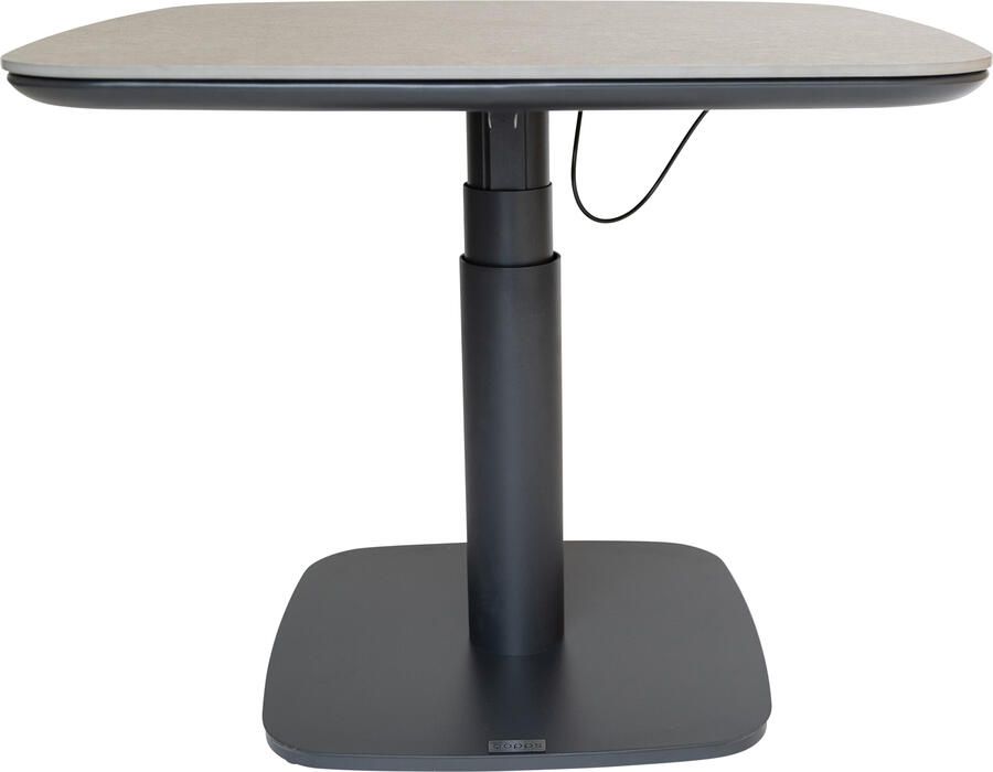 Qopps Janoa in hoogte verstelbare tuintafel 80 x 80 cm
