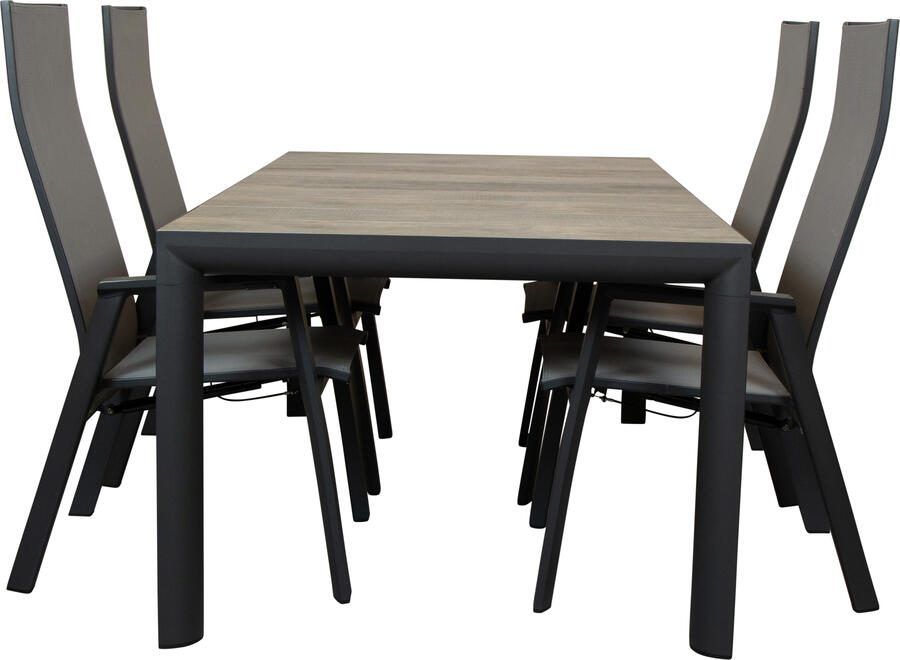 Qopps Kings tuintafel met Palsa gasveer verstelbare tuinstoel
