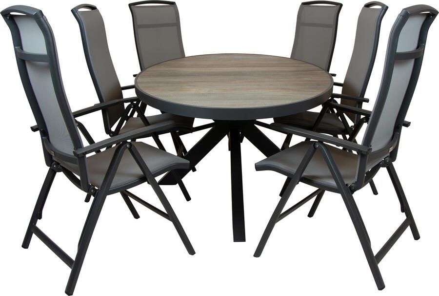 Qopps Kismo tuintafel met Houston verstelbare tuinstoel
