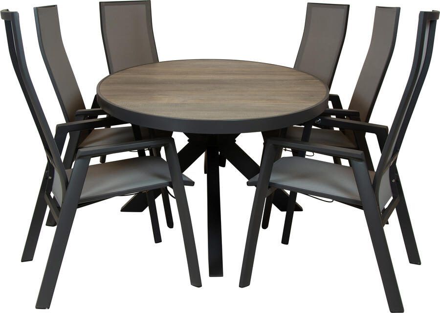 Qopps Kismo tuintafel met Palsa gasveer verstelbare tuinstoel