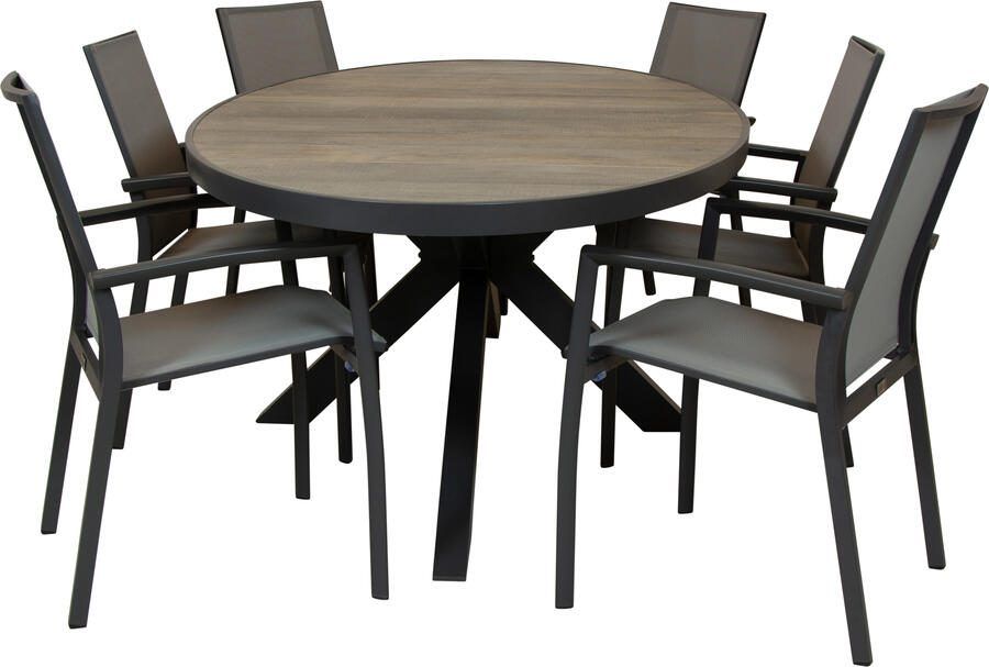 Qopps Kismo tuintafel met Tampa stapelbare tuinstoel