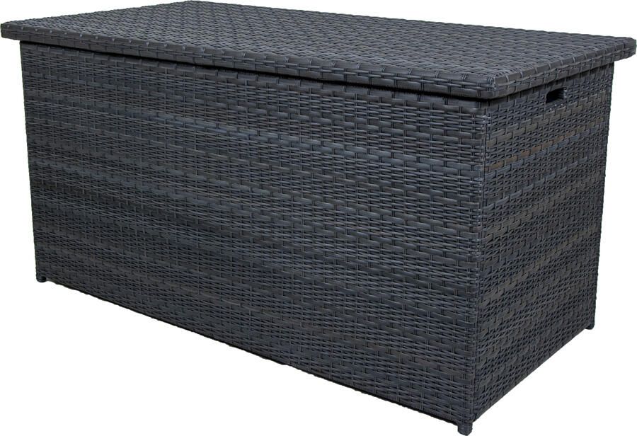 Qopps Kussenkist Wicker antraciet mix