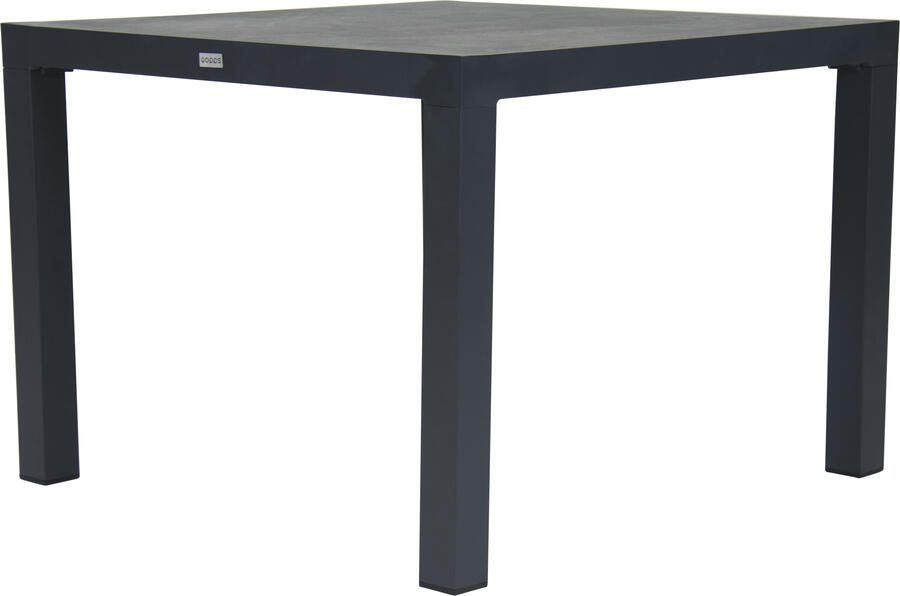 Qopps Levas tuintafel 100x100 antraciet