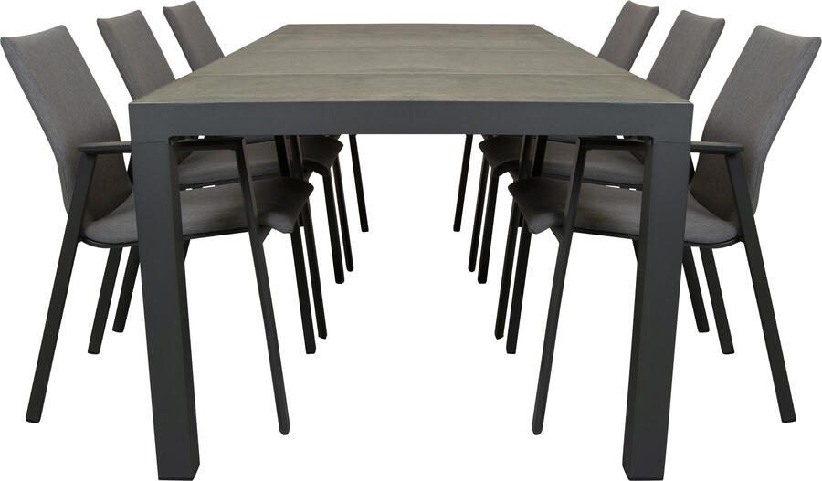 Qopps Levas tuintafel met Fubar stapelbare tuinstoel