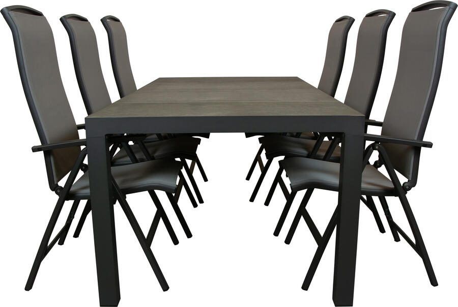 Qopps Levas tuintafel met Houston verstelbare tuinstoel