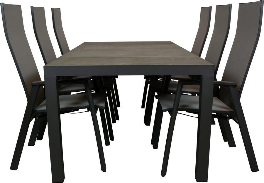 Qopps Levas tuintafel met Palsa gasveer verstelbare tuinstoel