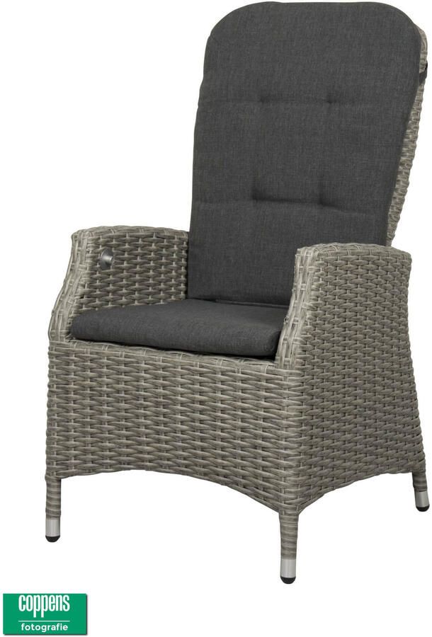 Qopps Memphis verstelbare dining tuinstoel Cloudy Grey