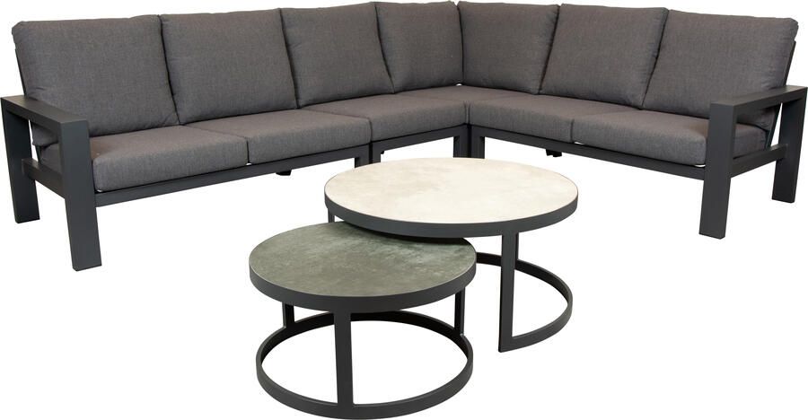 Qopps Montana loungehoek met Sprog koffietafel set