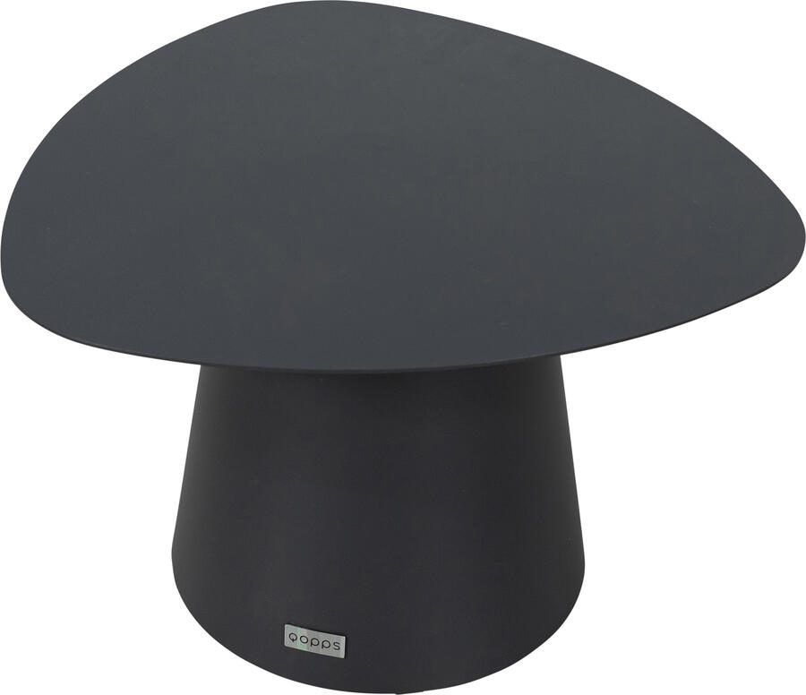 Qopps Nessa organische driehoektafel 60x60x60cm mat royal grey