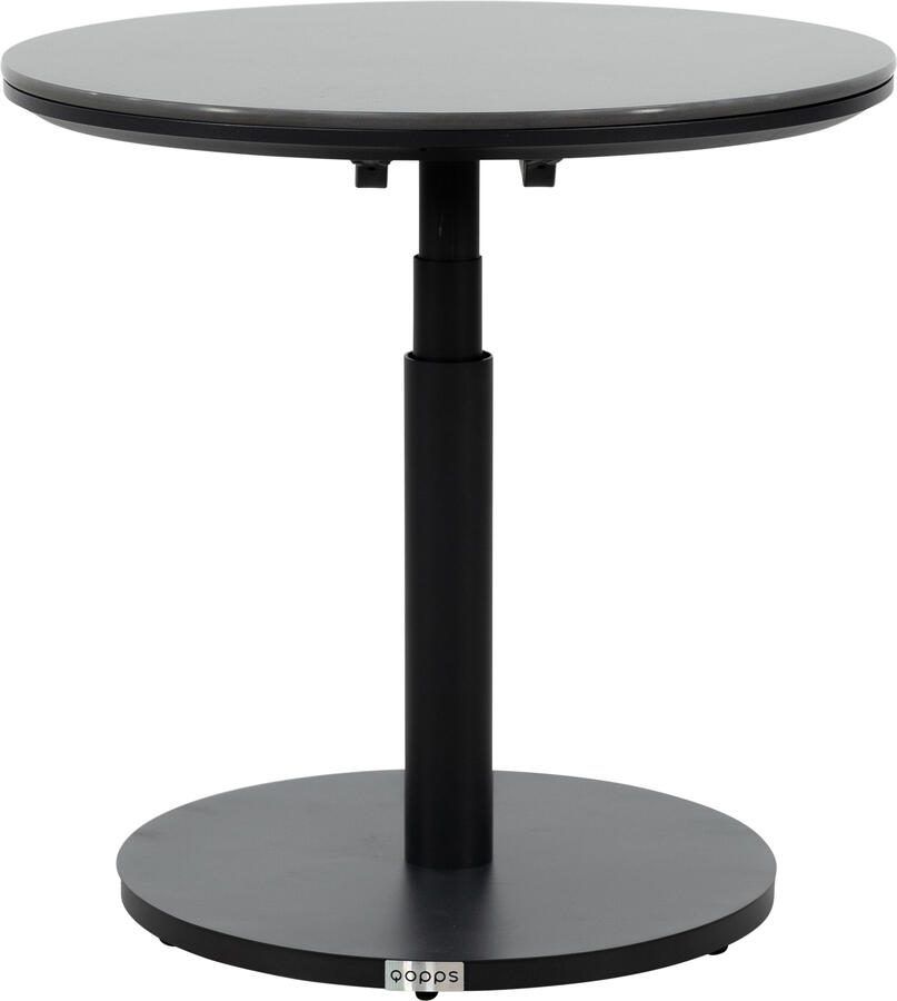 Qopps Novex in hoogte verstelbare bijzetttafel 60 cm rond