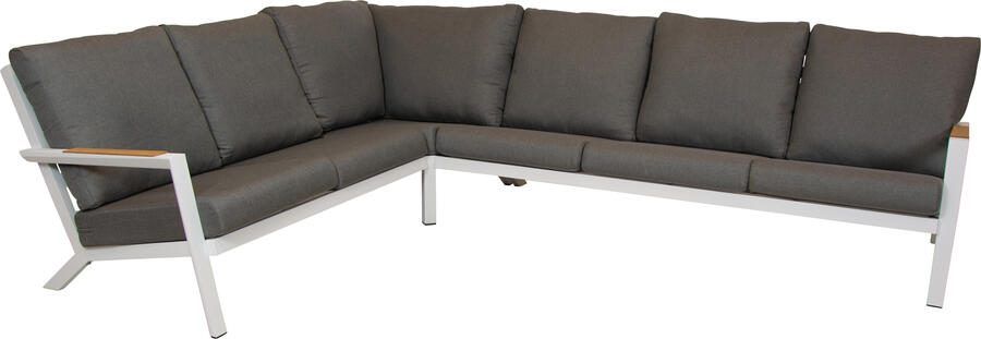 Qopps Okion hoek loungeset mat wit