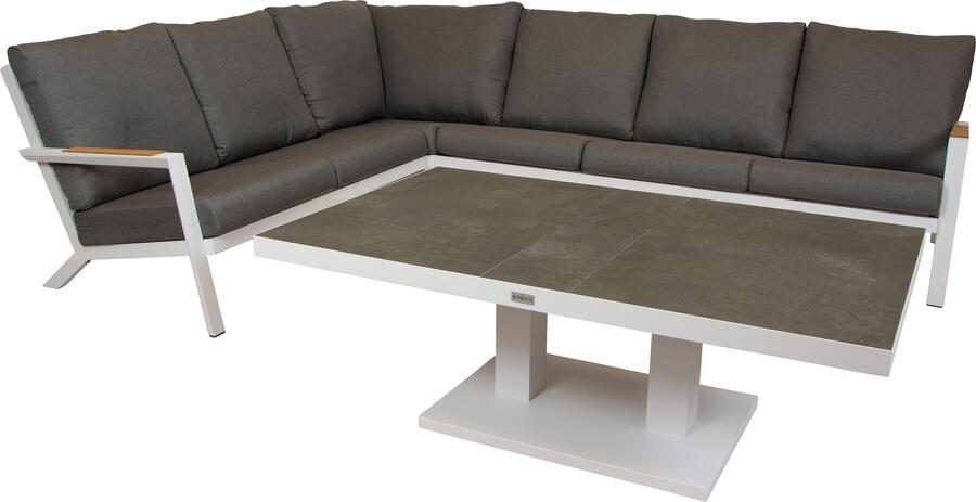 Qopps Okion loungeset met Gazoo in hoogte verstelbare tafel