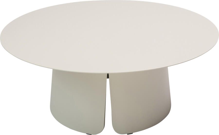 Qopps Okios koffie tafel 90 cm rond en 36 cm hoog Latte light mat