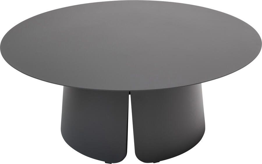 Qopps Okios koffie tafel 90 cm rond en 36 cm hoog Royal grey mat