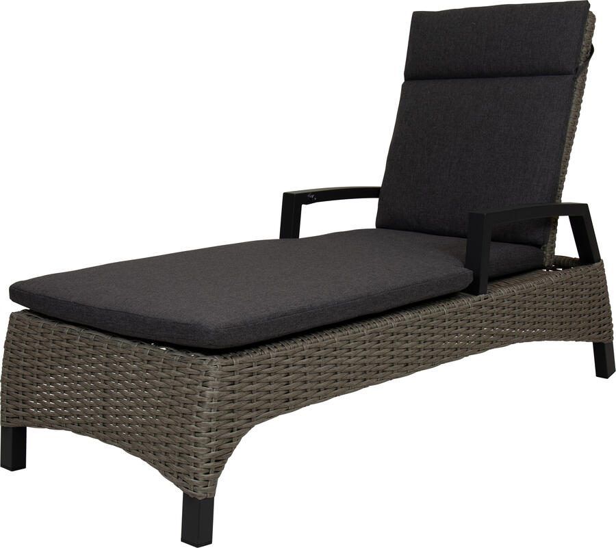 Qopps Orlon ligbed cloudy grey met kussen