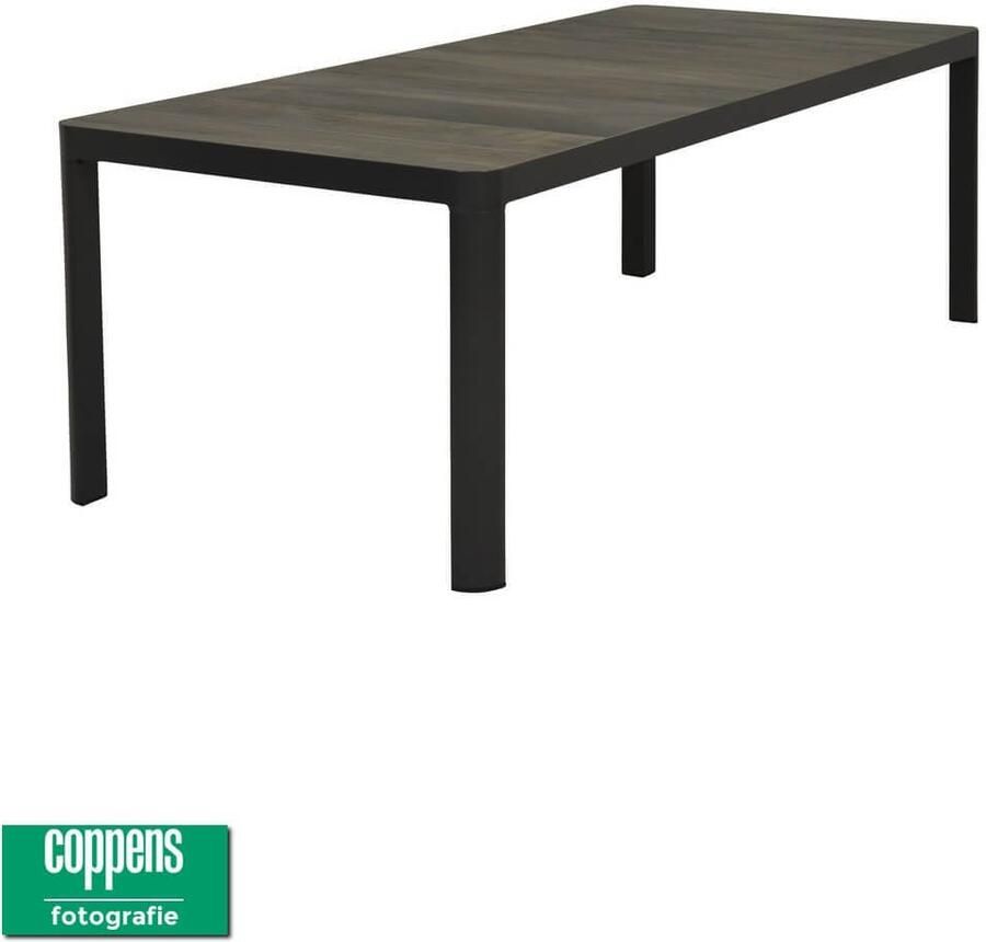 Qopps Queens tuintafel 220x100 antraciet