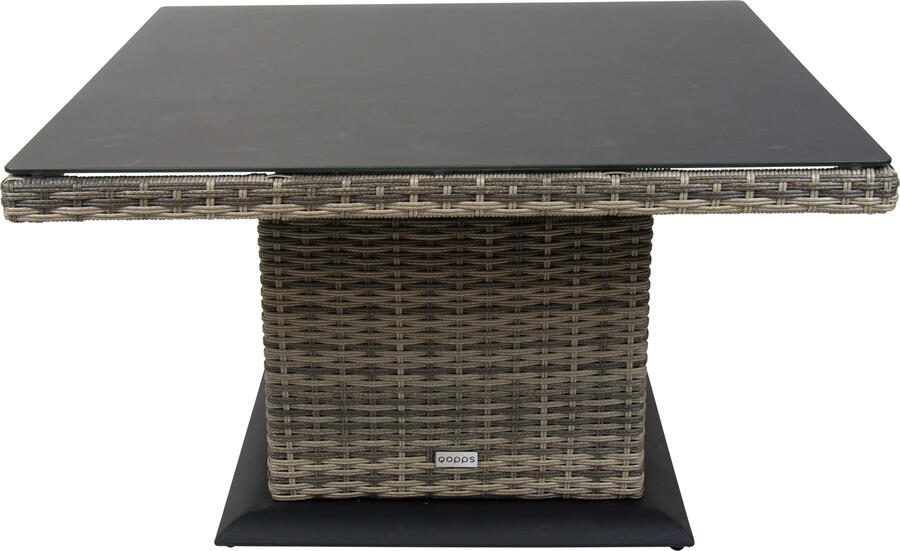 Qopps Sandigo Vario tafel 90 x 90 licht Grijs