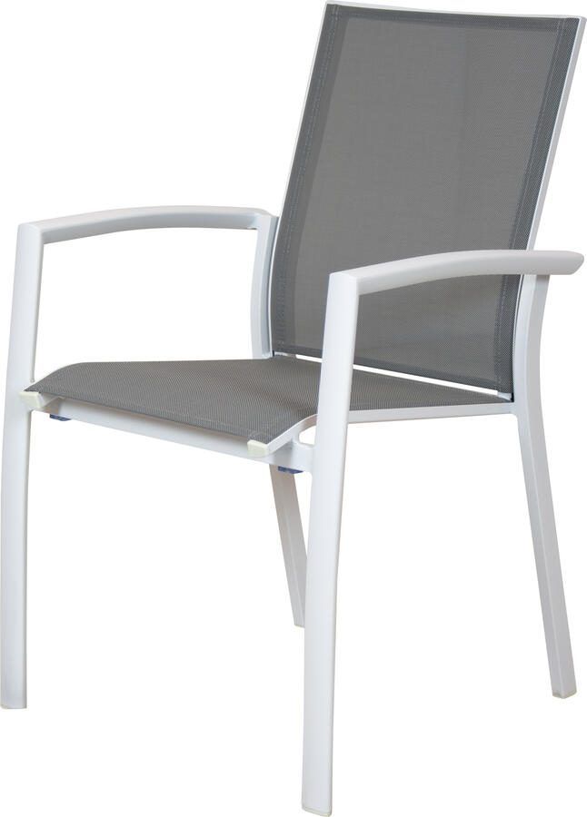 Qopps Waldi stapelbare tuinstoel mat white