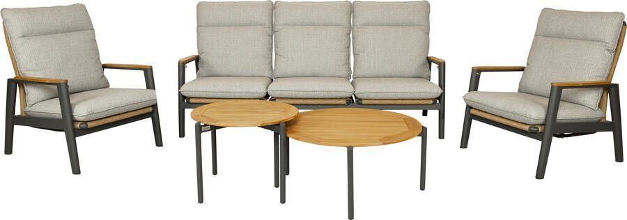 Qopps Yvori loungeset met chiva koffietafeltjes