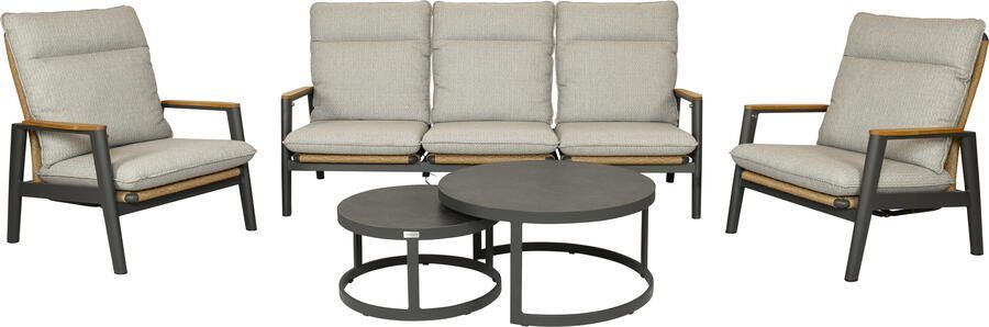 Qopps Yvori loungeset met Soman koffietafel set