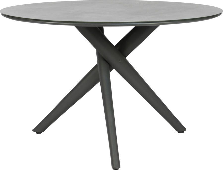 Qopps Zukla tuintafel 120 cm rond mat royal grey