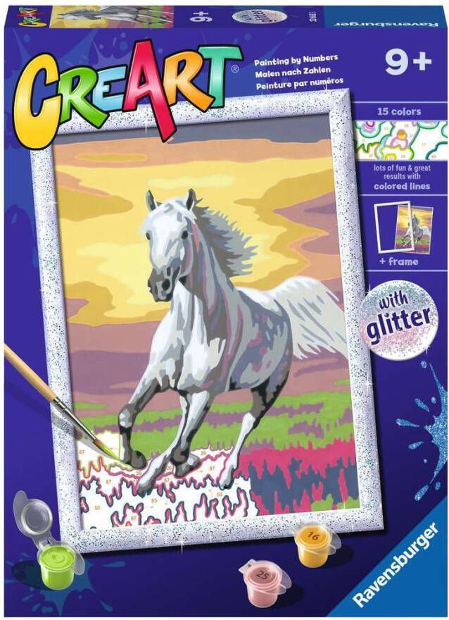 Ravensburger CreArt Horse at Sunset Schilderen op nummer voor kinderen