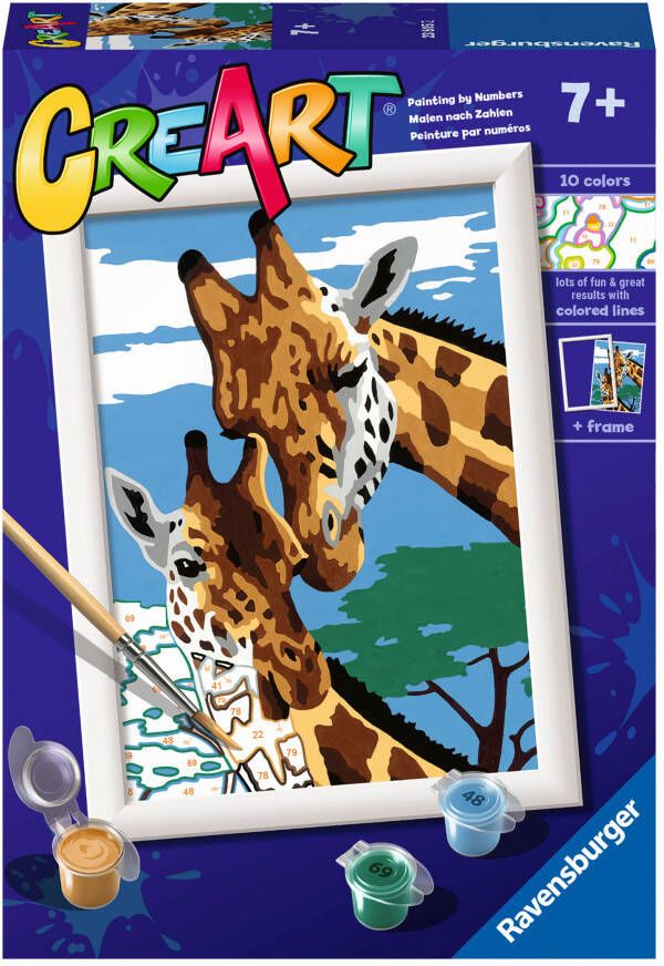 Ravensburger CreArt Cute Giraffes Schilderen op nummer voor kinderen