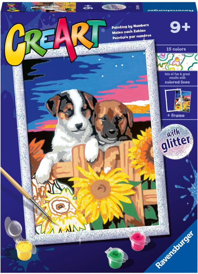 Ravensburger CreArt Sunset paw-fection Schilderen op nummer voor kinderen